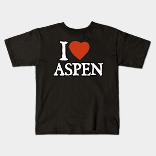 I Love Aspen Kids T-Shirt